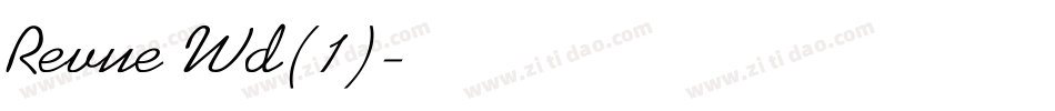Revue Wd(1)字体转换